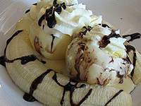 Творожно-банановый десерт