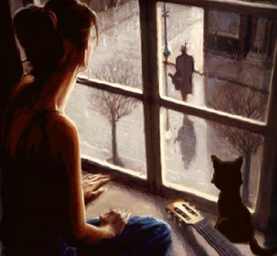 Одинокая женщина